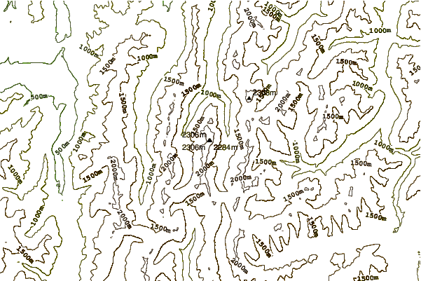 Mountain peaks around Mount Franklin (Tasman)