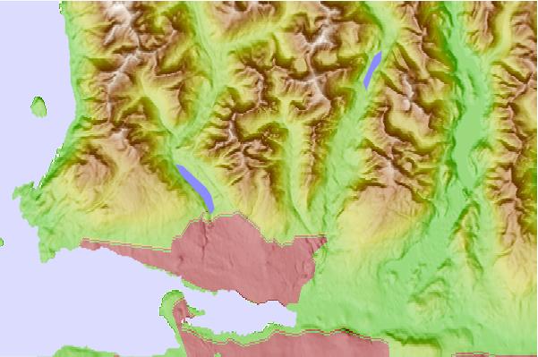 Surf breaks located close to Mount Fromme