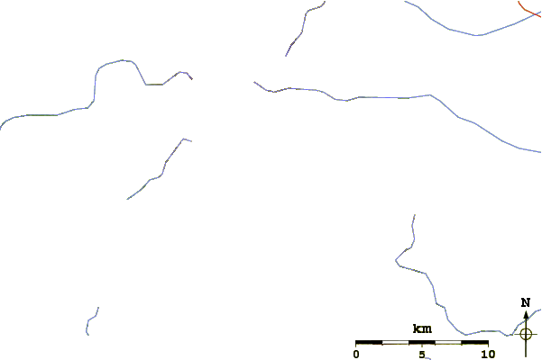 Roads and rivers around Mount Futamata