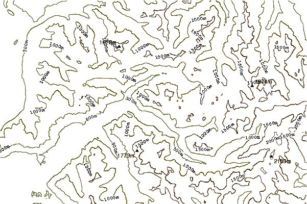 Mountain peaks around Mount Garfield