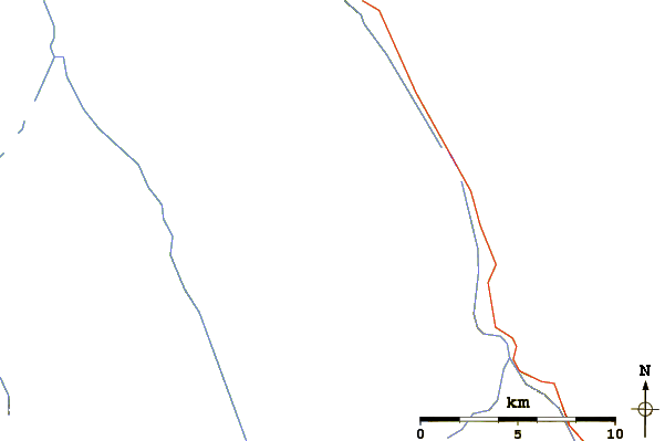 Roads and rivers around Mount Gec