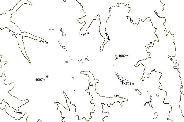 Mountain peaks around Mount Gilbert