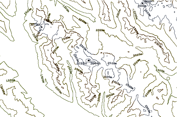 Mountain peaks around Mount Goodsir