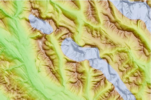 Surf breaks located close to Mount Goodsir