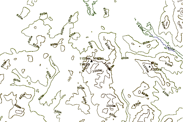 Mountain peaks around Mount Gosford