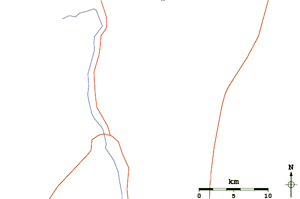 Roads and rivers around Mount Grafton