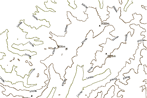 Mountain peaks around Mount Haast