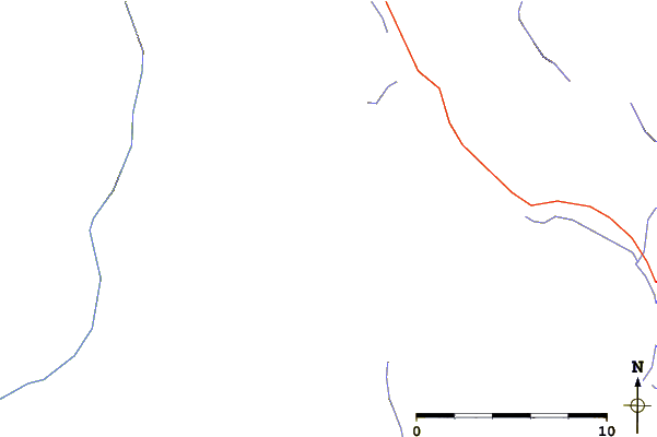 Roads and rivers around Mount Habel