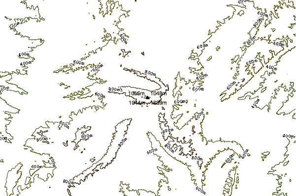 Mountain peaks around Mount Hack