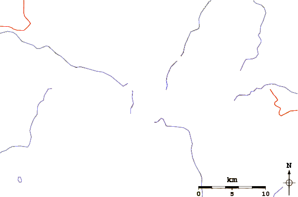 Roads and rivers around Mount Haeckel