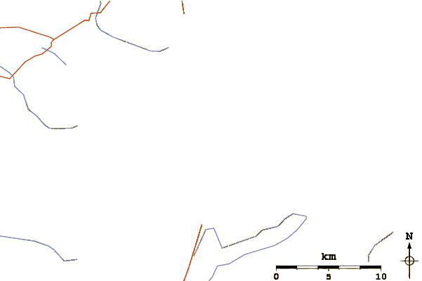 Roads and rivers around Mount Haidinger