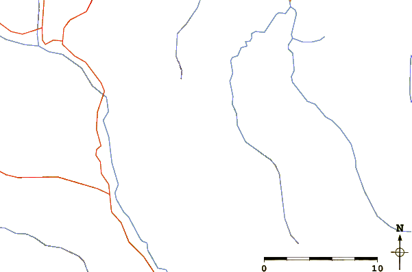 Roads and rivers around Mount Haig