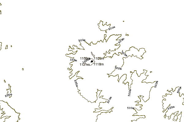 Mountain peaks around Mount Hako