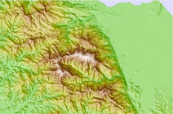 Surf breaks located close to Mount Halcon