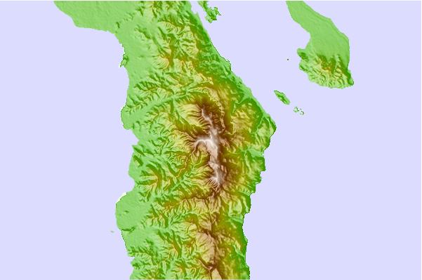 Surf breaks located close to Mount Hamiguitan