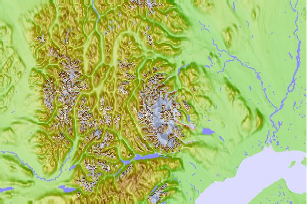 Surf breaks located close to Mount Hayes