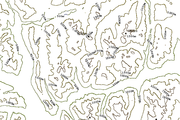 Mountain peaks around Mount Heber