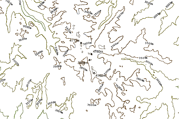 Mountain peaks around Mount Helen (Wyoming)