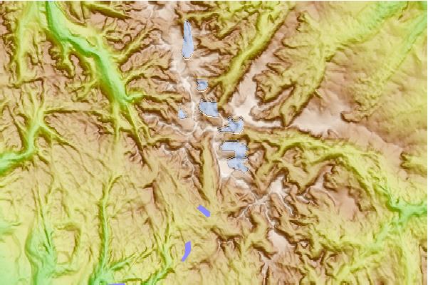 Surf breaks located close to Mount Helen (Wyoming)