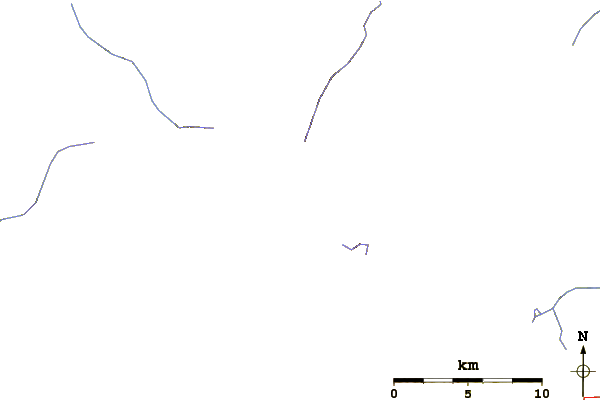 Roads and rivers around Mount Helen (Wyoming)