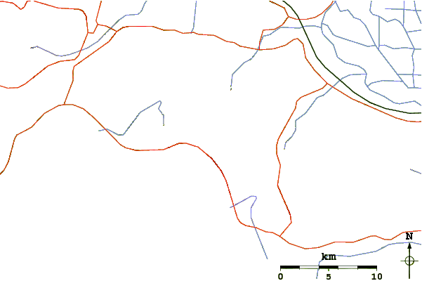 Roads and rivers around Mount Helicon