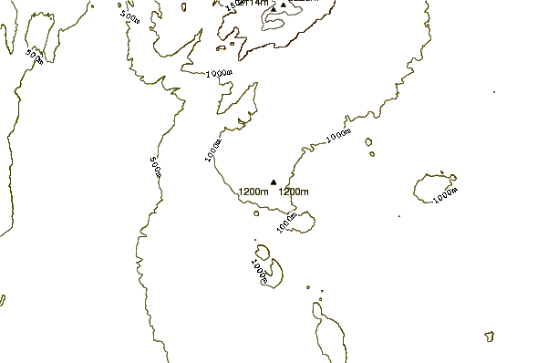 Mountain peaks around Mount Hermonit