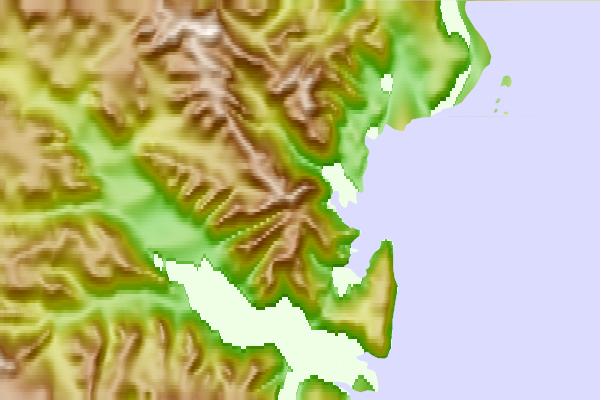 Surf breaks located close to Mount Herschel