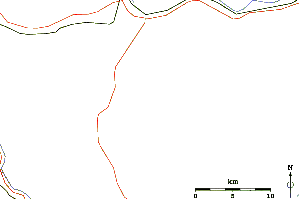 Roads and rivers around Mount Hight