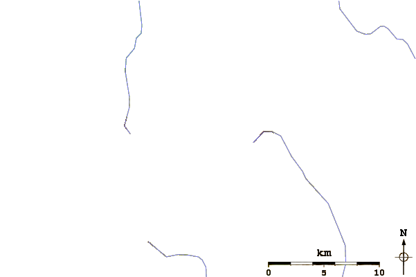 Roads and rivers around Mount Hinman