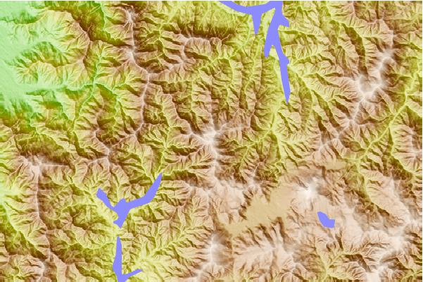 Surf breaks located close to Mount Hiragatake