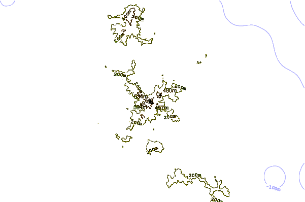 Mountain peaks around Hirakimata