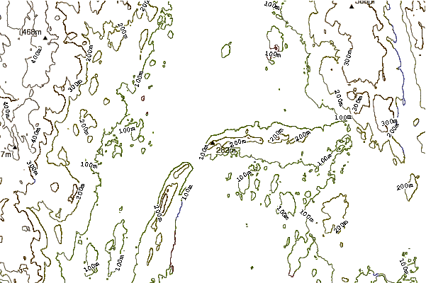 Mountain peaks around Mount Holyoke