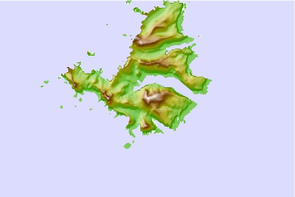 Surf breaks located close to Mount Honey (Campbell Island)