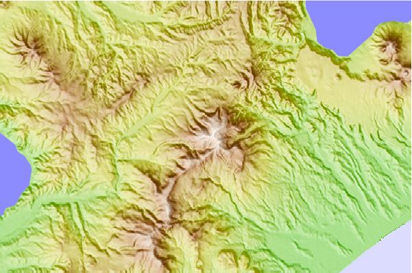 Surf breaks located close to Mount Horohoro