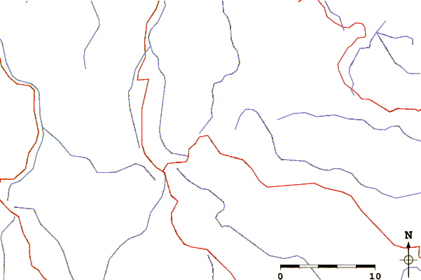 Roads and rivers around Mount Hotham