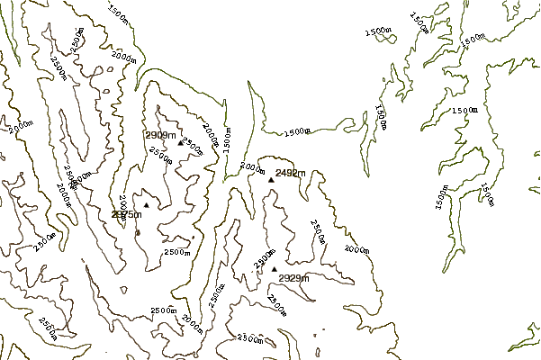 Mountain peaks around Mount Howard (Oregon)