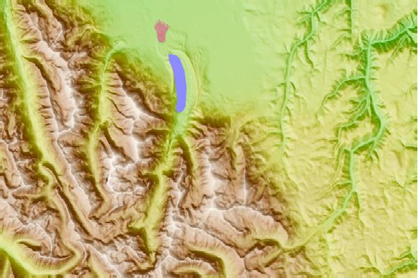 Surf breaks located close to Mount Howard (Oregon)