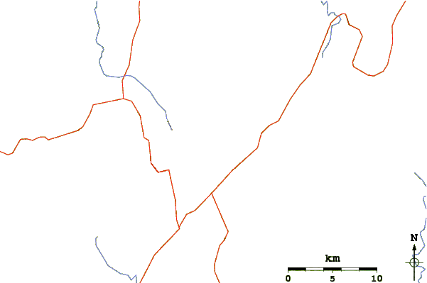 Roads and rivers around Mount Huang or Huangshan (黄山)