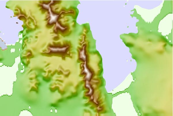 Surf breaks located close to Mount Huckle