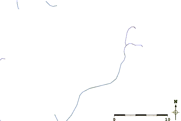 Roads and rivers around Mount Hugh Neave