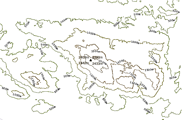 Mountain peaks around Mount Ida (Crete)