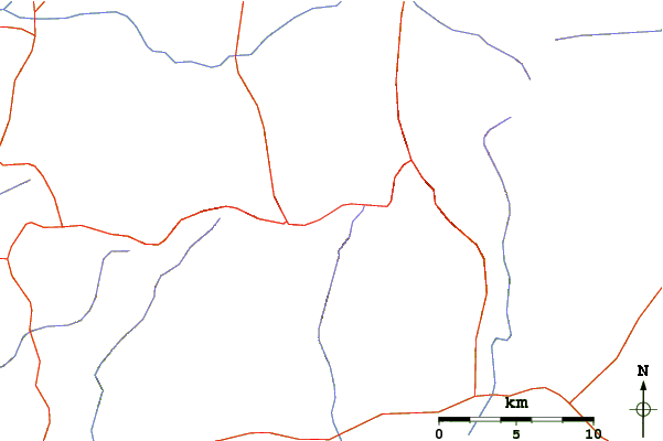 Roads and rivers around Mount Ida (Turkey)