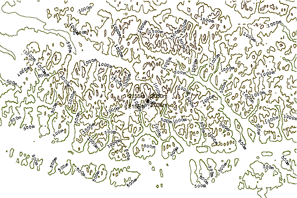 Mountain peaks around Mount Igikpak