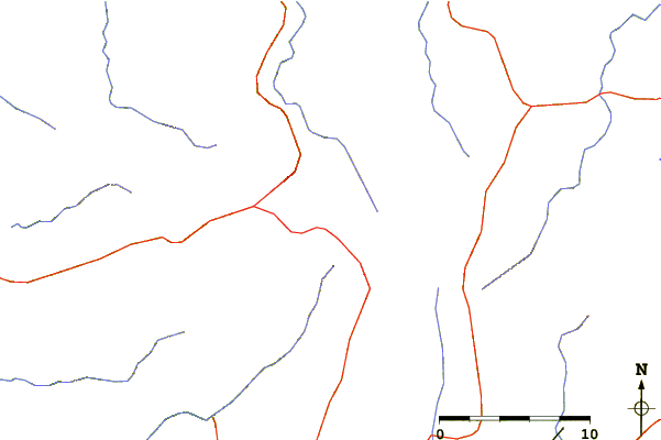 Roads and rivers around Mount Iide