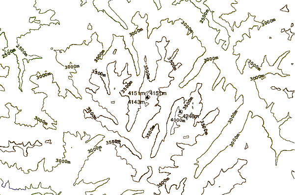 Mountain peaks around Mount Jackson (Colorado)