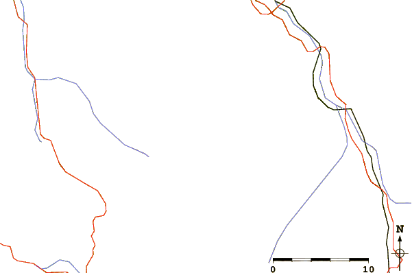 Roads and rivers around Mount Jackson (Colorado)