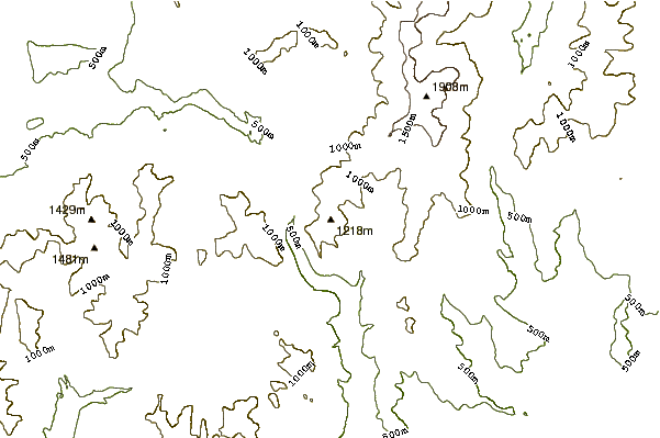 Mountain peaks around Mount Jackson (New Hampshire)