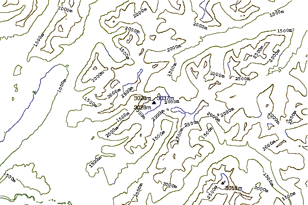 Mountain peaks around Mount Jackson (Montana)