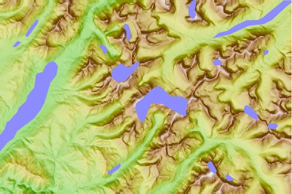 Surf breaks located close to Mount Jackson (Montana)