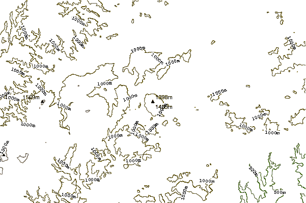 Mountain peaks around Mount Jefferson (Blue Ridge)